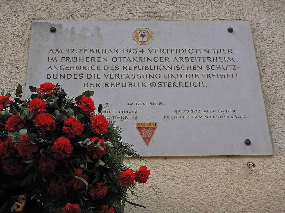 Gedenktafel für Opfer des Ständestaates (Wien, Kreitnergasse 29-33)
