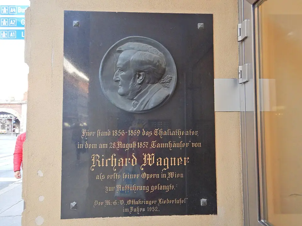 Gedenktafel für Richard Wagner (Wien, Thaliastraße 1)