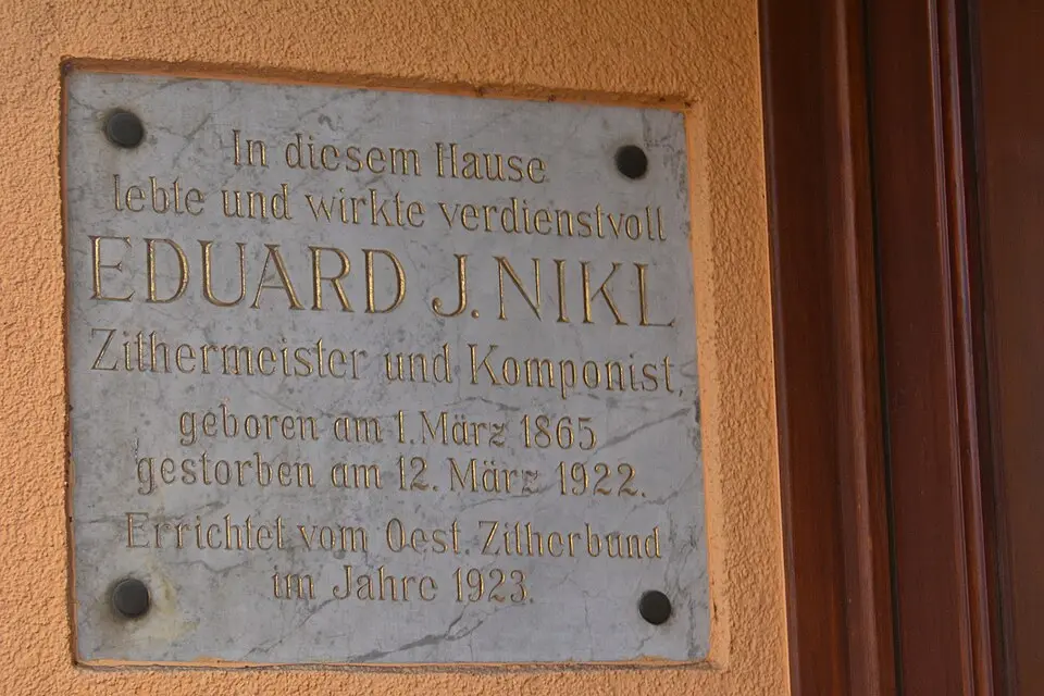 Obrázok: GuentherZ · CC BY-SA 3.0 Gedenktafel für Eduard J. Nikl (Wien, Hernalser Hauptstraße 110)