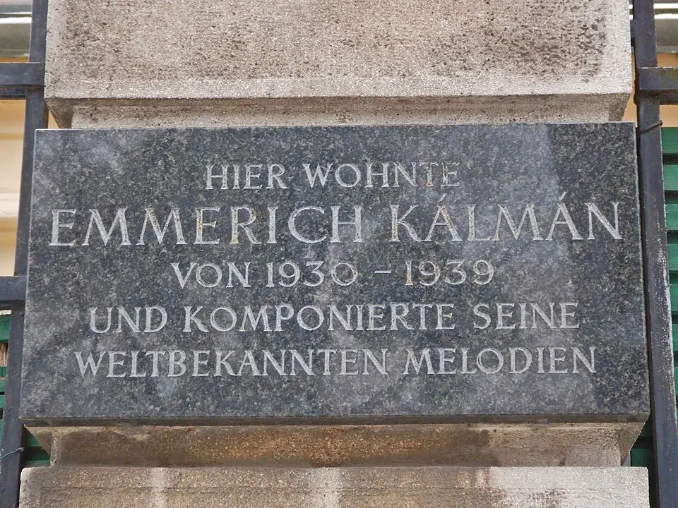 Gedenktafel für Emmerich Kálmán (Wien, Hasenauerstraße 29)