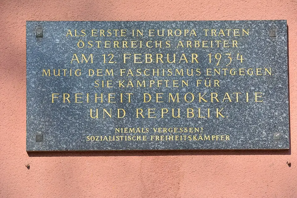Gedenktafel für Opfer des Ständestaates (Wien, Boschstraße 1)