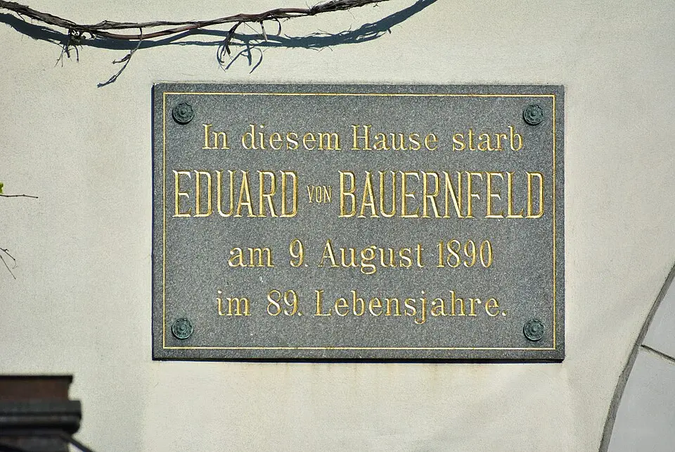 Gedenktafel für Eduard von Bauernfeld (Wien, Döblinger Hauptstraße 94)