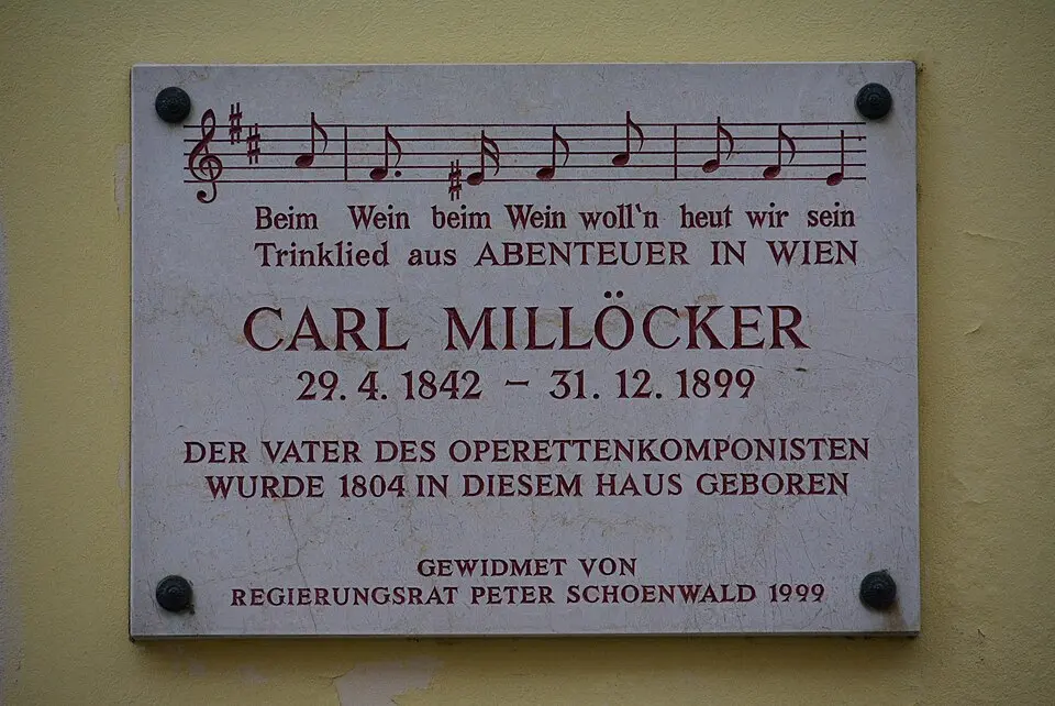 Gedenktafel für Karl Millöcker (Wien, Hackhofergasse 8)