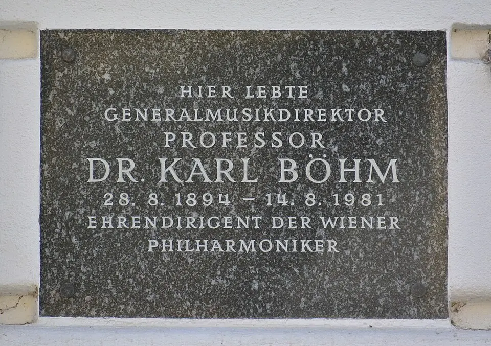 Gedenktafel für Karl Böhm
