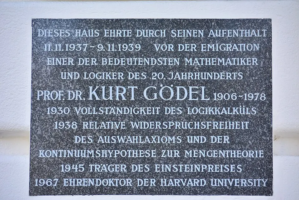Gedenktafel für Kurt Gödel