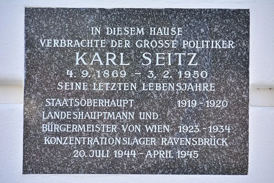 Gedenktafel für Karl Seitz