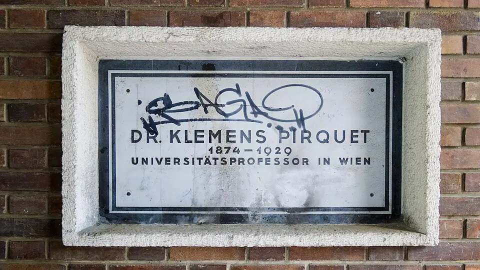 Gedenktafel für Clemens von Pirquet (Wien, Herbststraße 101; Tafel 1)