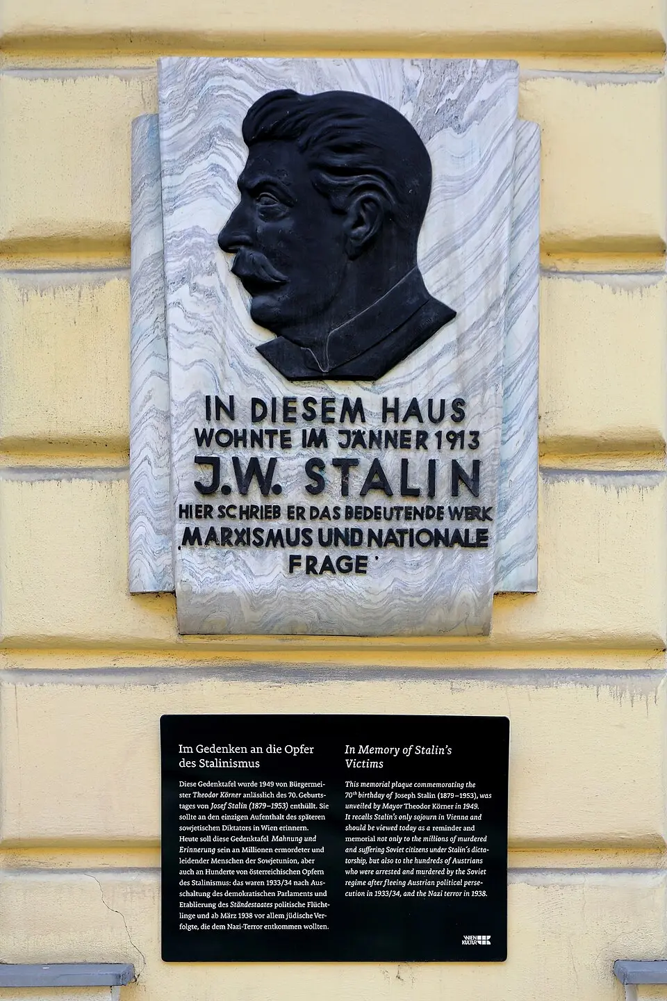 Stalin-Gedenktafel