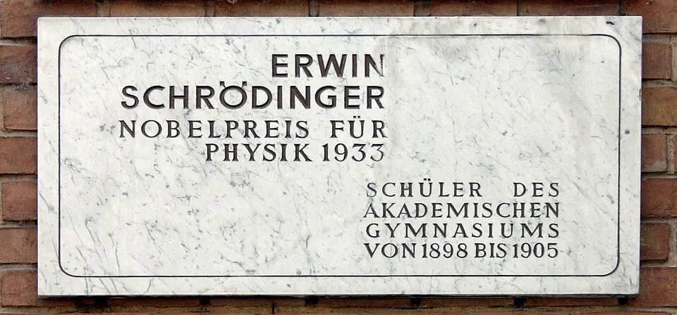 Gedenktafel für Erwin Schrödinger (Wien, Beethovenplatz 1)