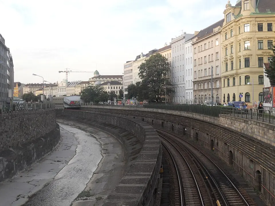 ehem. Stadtbahn - Teilbereich der heutigen U4 in der KG Margarethen