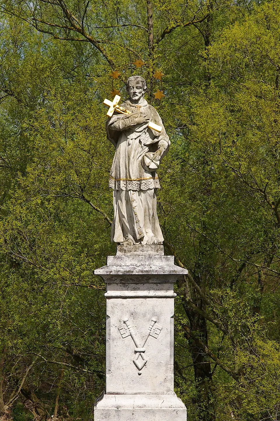 Bild: Christian Jansky · CC BY-SA 3.0 Figurenbildstock hl. Johannes Nepomuk