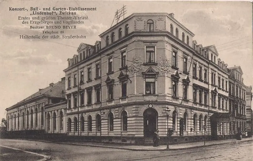 Obrázek: Postkarte · Public domain Lindenhof (Zwickau)
