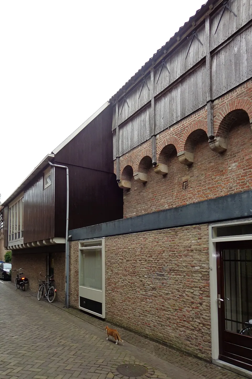 Resten van de middeleeuwse stadsmuur