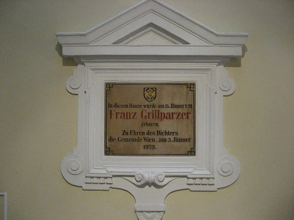 Gedenktafel für Franz Grillparzer (Wien, Bauernmarkt 10)
