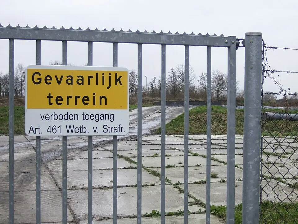 Terrein waarin overblijfselen van nederzettingen