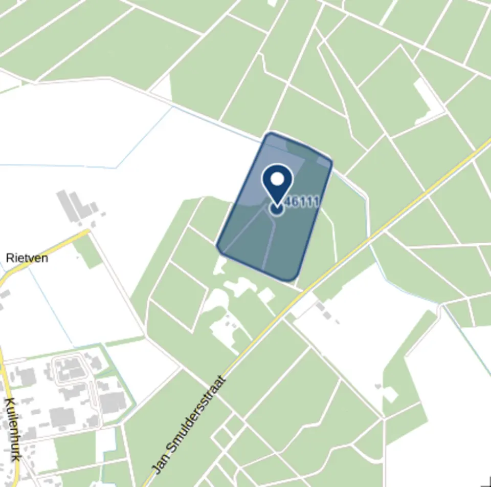Terrein waarin de overblijfselen van een nederzetting