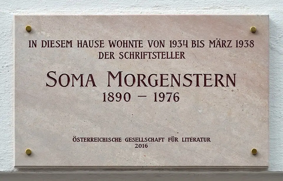 Gedenktafel für Soma Morgenstern (Wien, Belvederegasse 10)