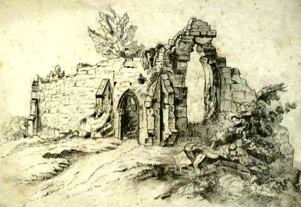 Kép: Franz Prox · Public domain Kloster Dierstein