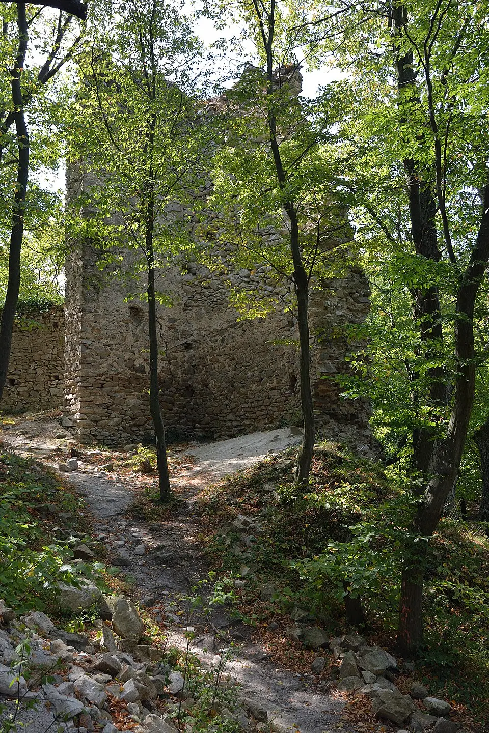 Hrad Biely Kameň, veža obranná západná