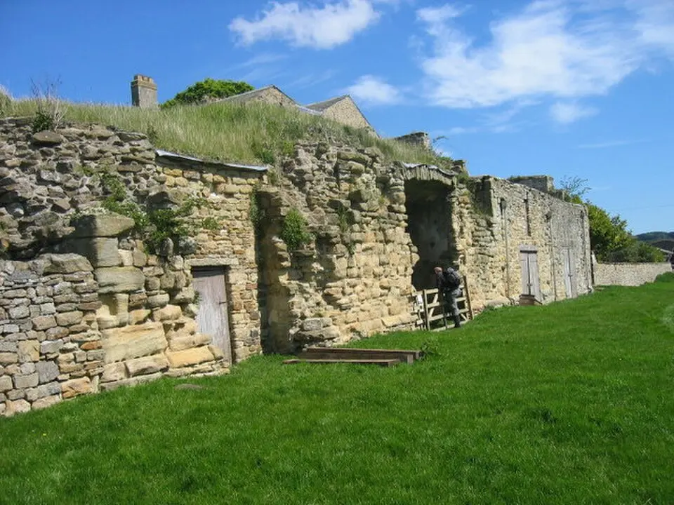 Bradley Hall fortified house and underground passages, moated site, pillow mound and fishponds
