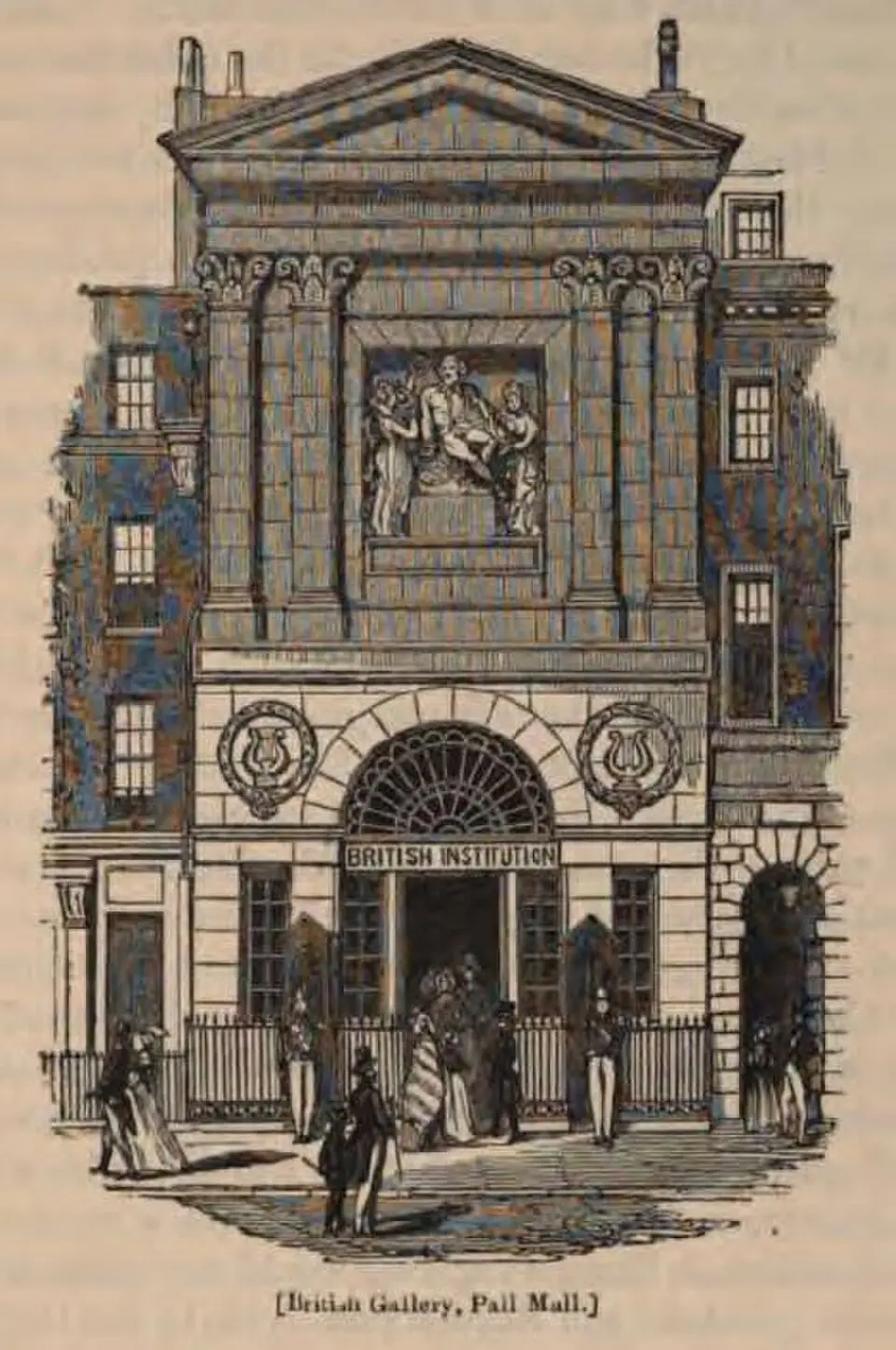 Slika: artist: Henry Anelay (1817-1873); engraver: Mason Jackson; (architect: George Dance the Younger) · Public domain Boydell Shakespeare Gallery