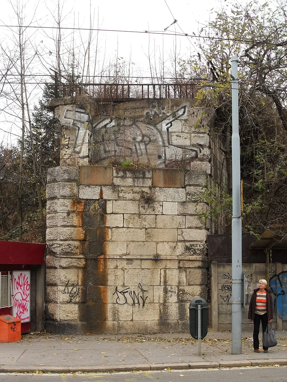 Defunct railway bridge