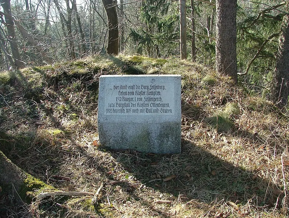 Obrázek: Richard Mayer · CC BY-SA 3.0 Burgstall Felsenberg