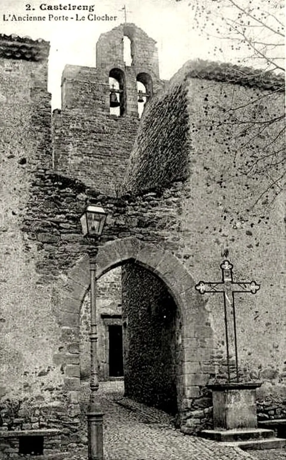 Slika: postcard · Public domain église de l'Assomption de Castelreng