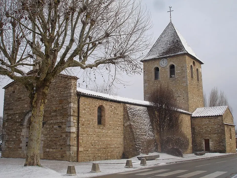 Image: Frachet · CC BY-SA 3.0 Église Saint-Maurice de Saint-Maurice-de-Gourdans