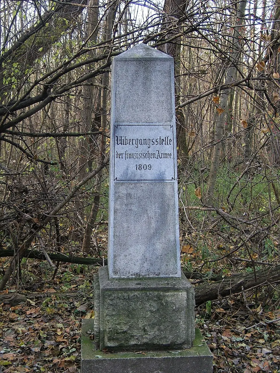 Gedenkstein Übergangsstelle der Franzosen 1809