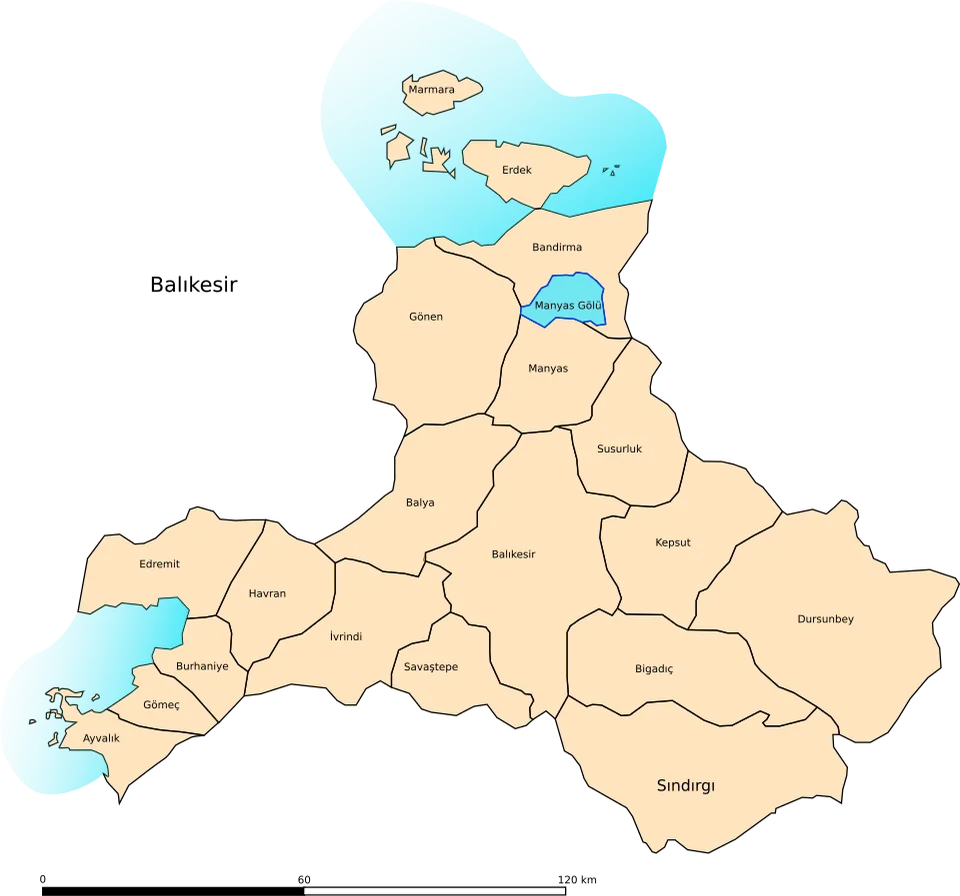 Wikimedia Commons · Public domain provincia di Balıkesir