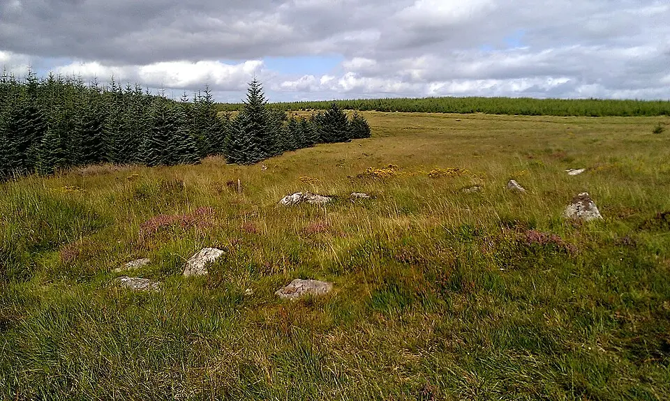 A cairn and cist 380m west and a cairn and standing stone 370m south west of Bellever Tor, forming an outlying part of a cairn cemetery