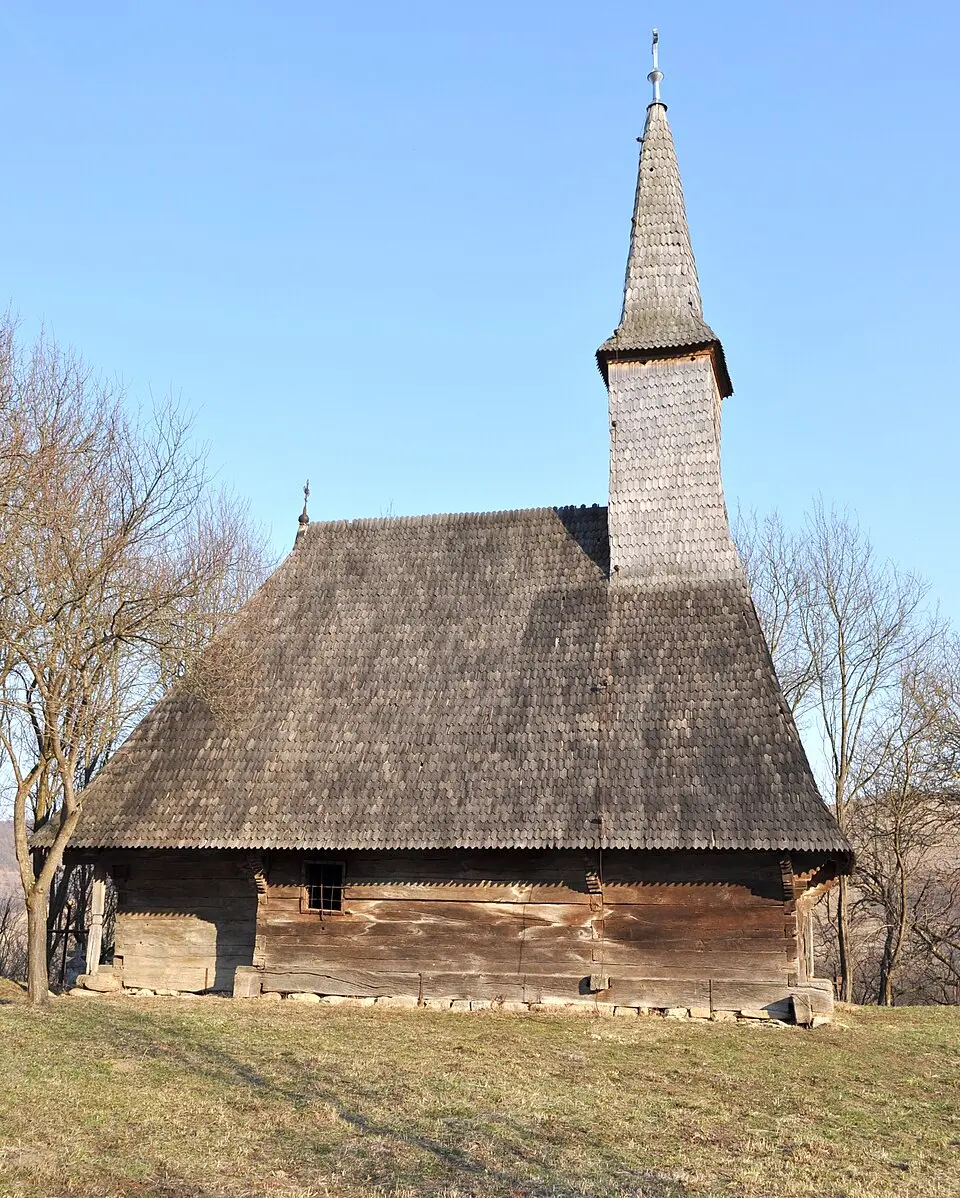 Immagine: Țetcu Mircea Rareș · CC BY-SA 3.0 RO Biserica de lemn din Calna