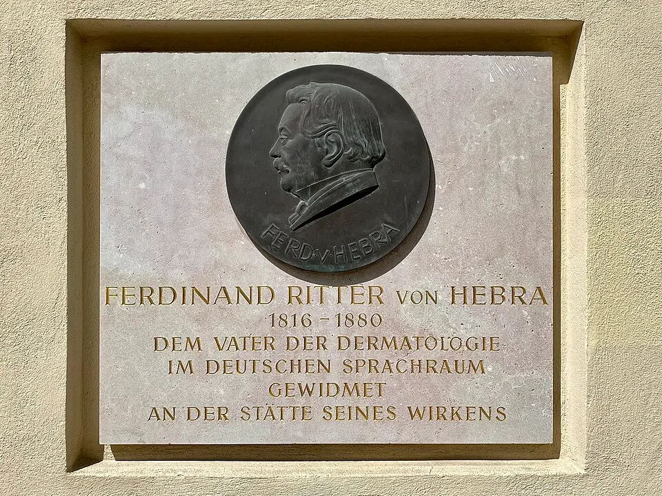 Gedenktafel für Ferdinand von Hebra (Wien, Alser Straße 2-4)