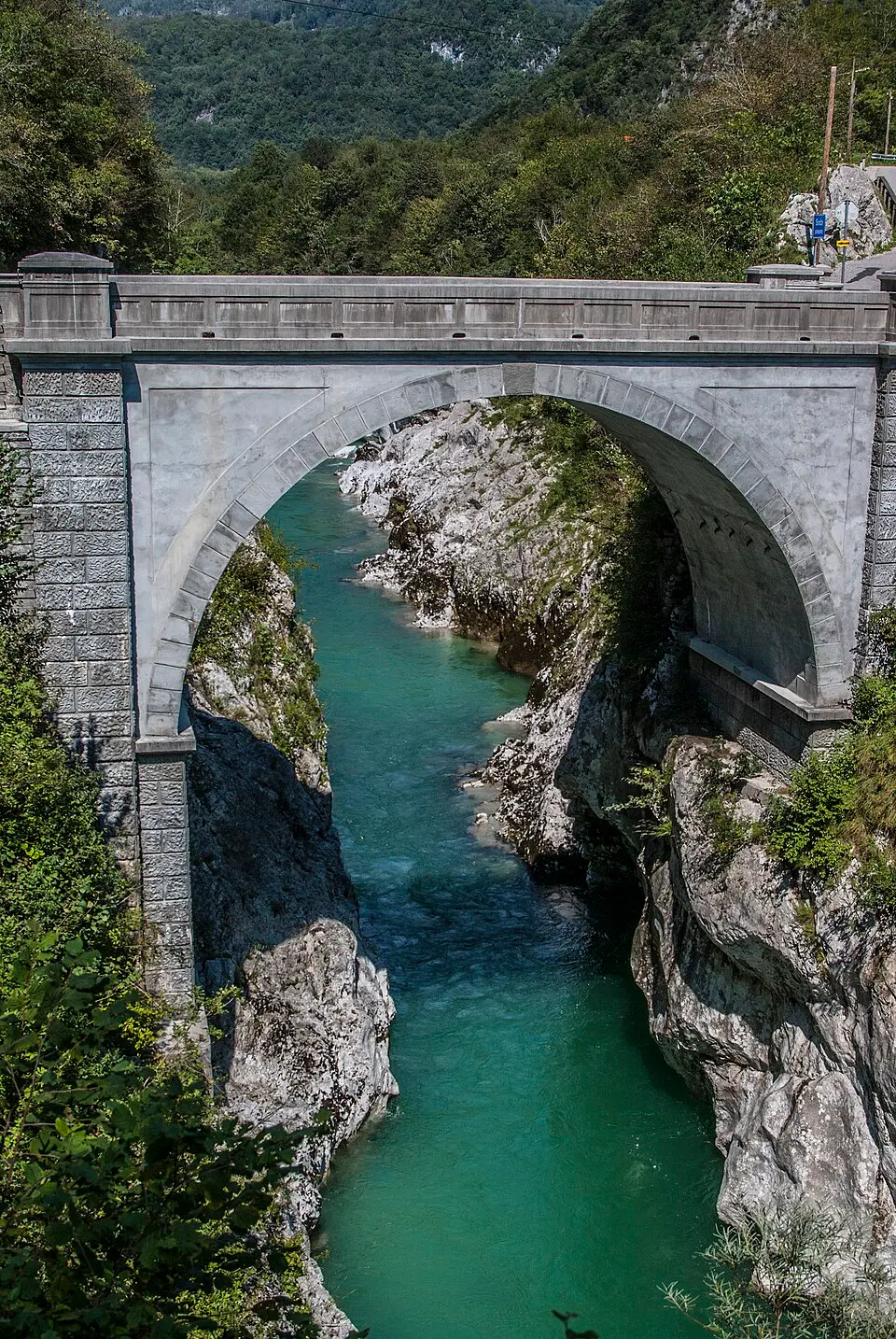 Napoleon bridge on Soča