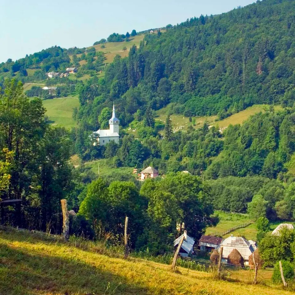 Slika: The original uploader was Albabos at Romanian Wikipedia. · CC BY 2.5 Biserica „Adormirea Maicii Domnului” din Cărpiniș