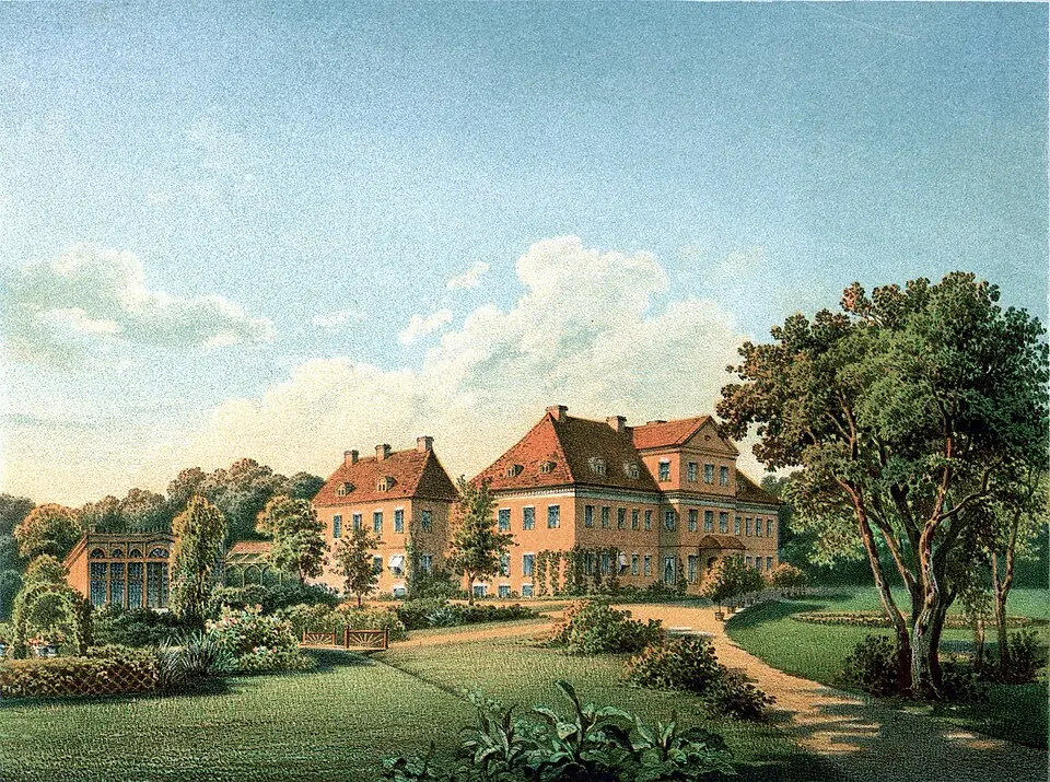 Bild: Alexander Duncker · Public domain Schloss Carwinden