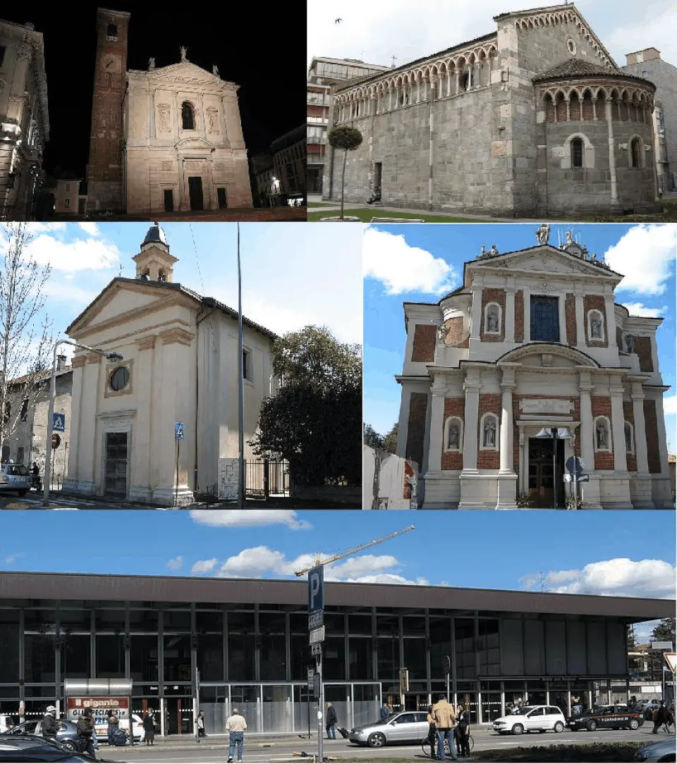Obrázok: Bol2030 Chiesa_di_San_Rocco_Gallarate_2.jpg: Bol2030 Santa_Maria_Assunta_Gallarate_2.JPG: Bol2030 San_Pietro_Gallarate_3.jpg: Bol2030 Chiesa_di_San_Zenone_Gallarate.jpg: Bol2030 derivative work: Upis10 (talk) · CC BY-SA 3.0 Gallarate