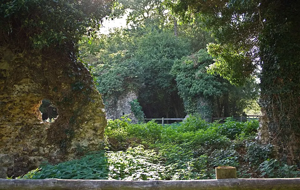 Ruins Of Chapel Of St Mary Magdalene At Marlin Chapel Farm