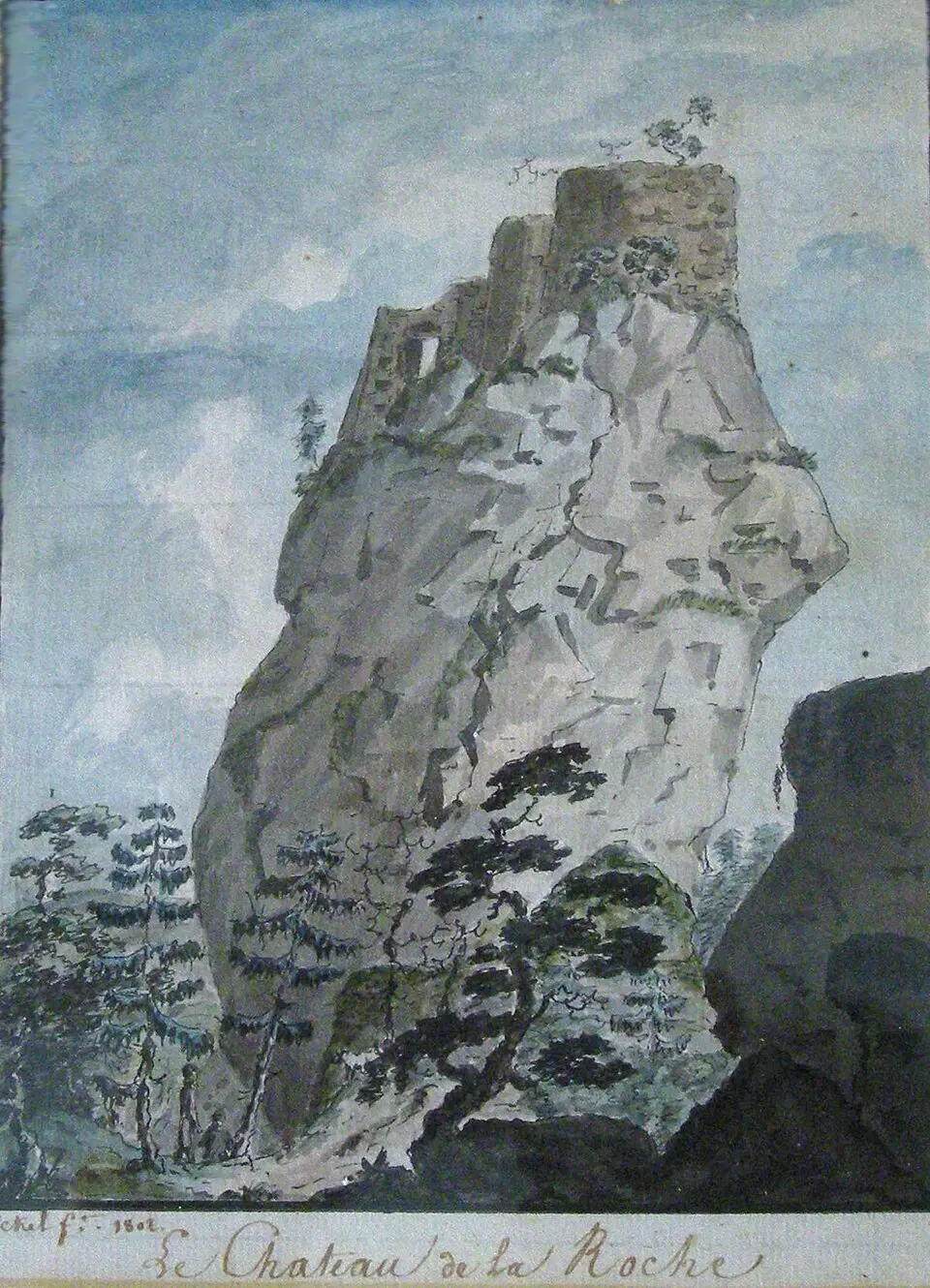 Immagine: Eckel, photographié et recadré par Ji-Elle · Public domain château de la Roche