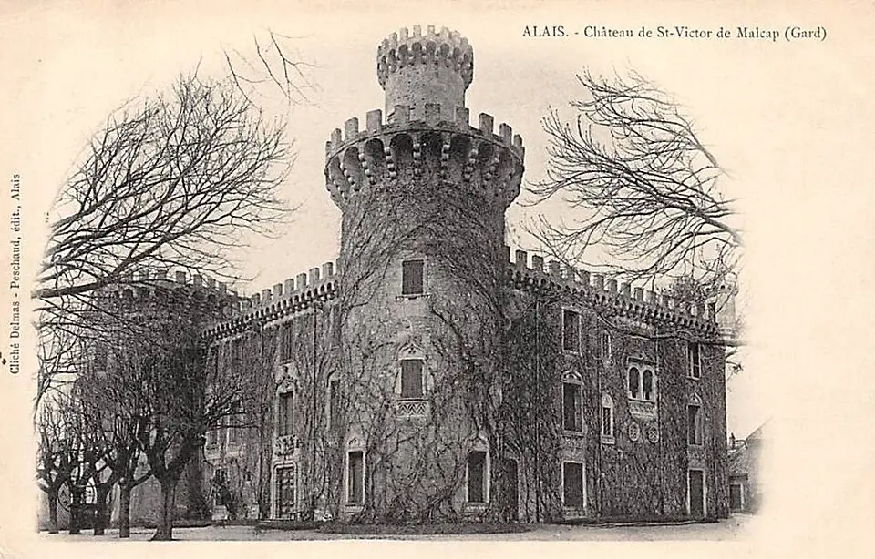 Image: Delmas, photographe et Peschaud, éditeur · Public domain château de Saint-Victor-de-Malcap
