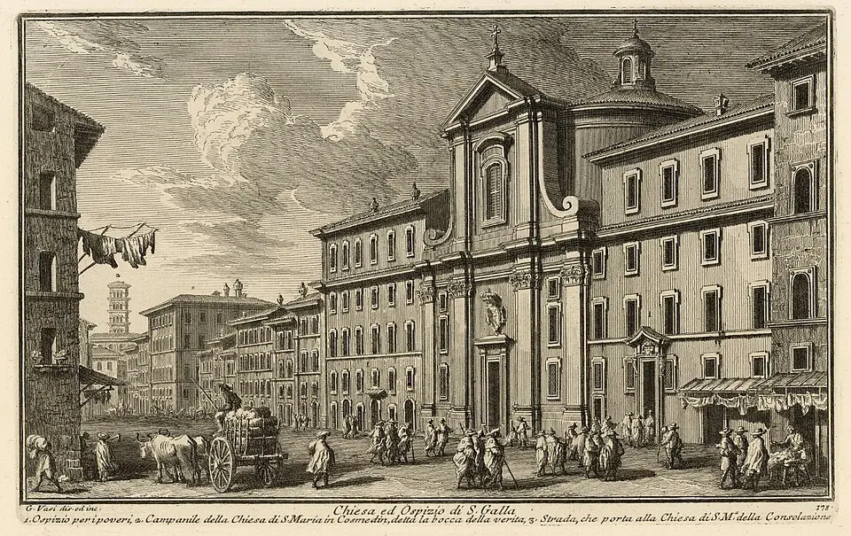chiesa scomparsa di Santa Galla