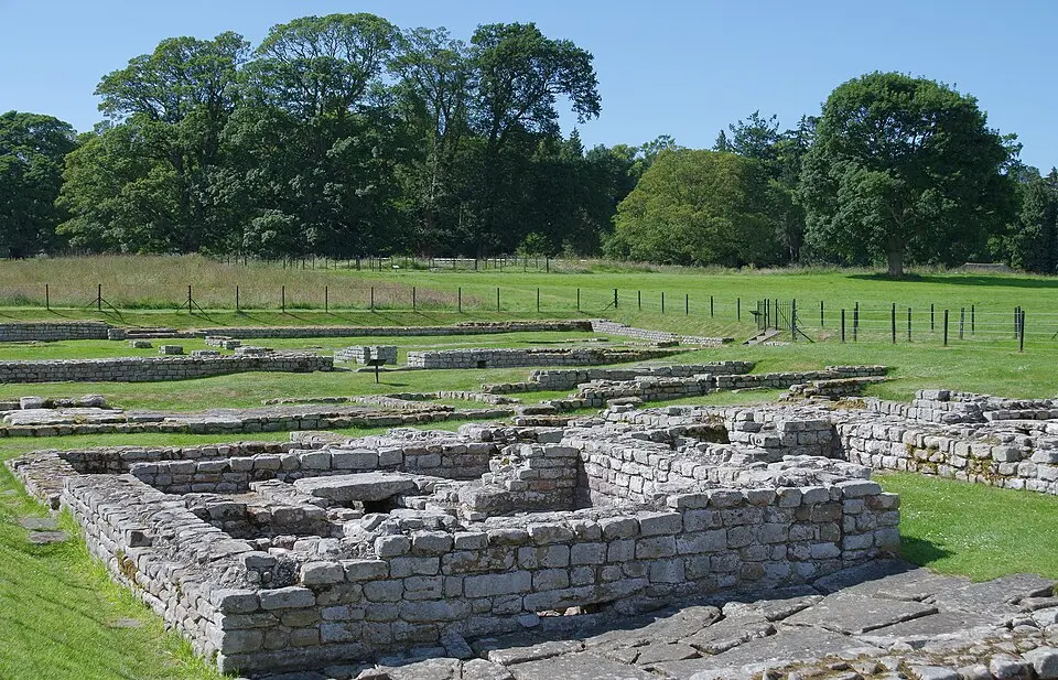 The Roman fort, vicus, bridge abutments and associated remains of Hadrian's Wall at Chesters in wall mile 27