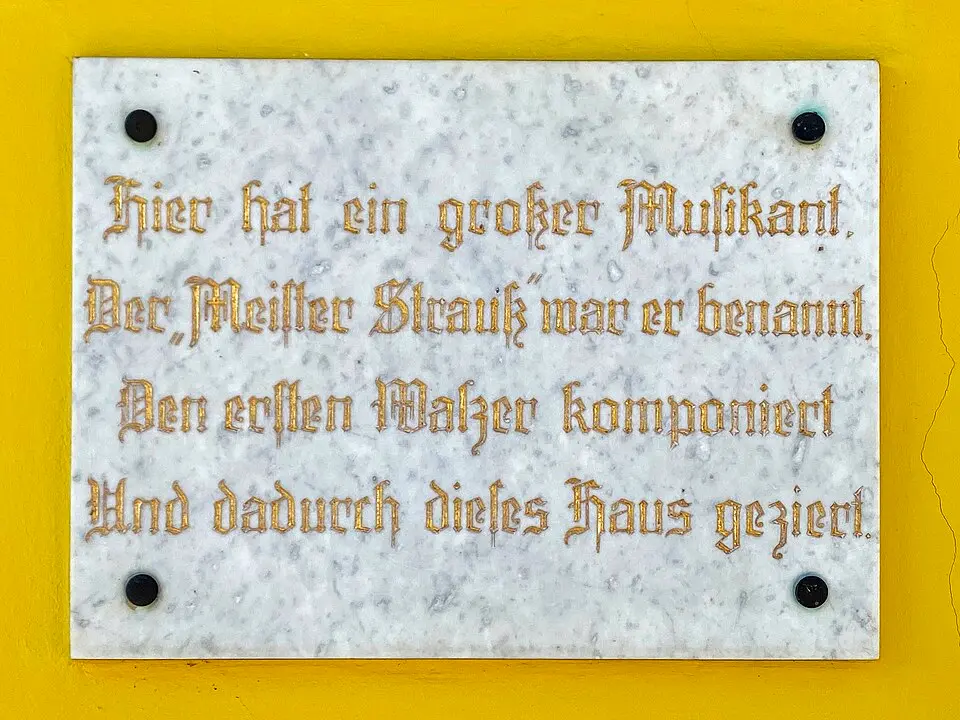 Gedenktafel für Johann Strauss (Vater) (Wien, Dreimarksteingasse 13)