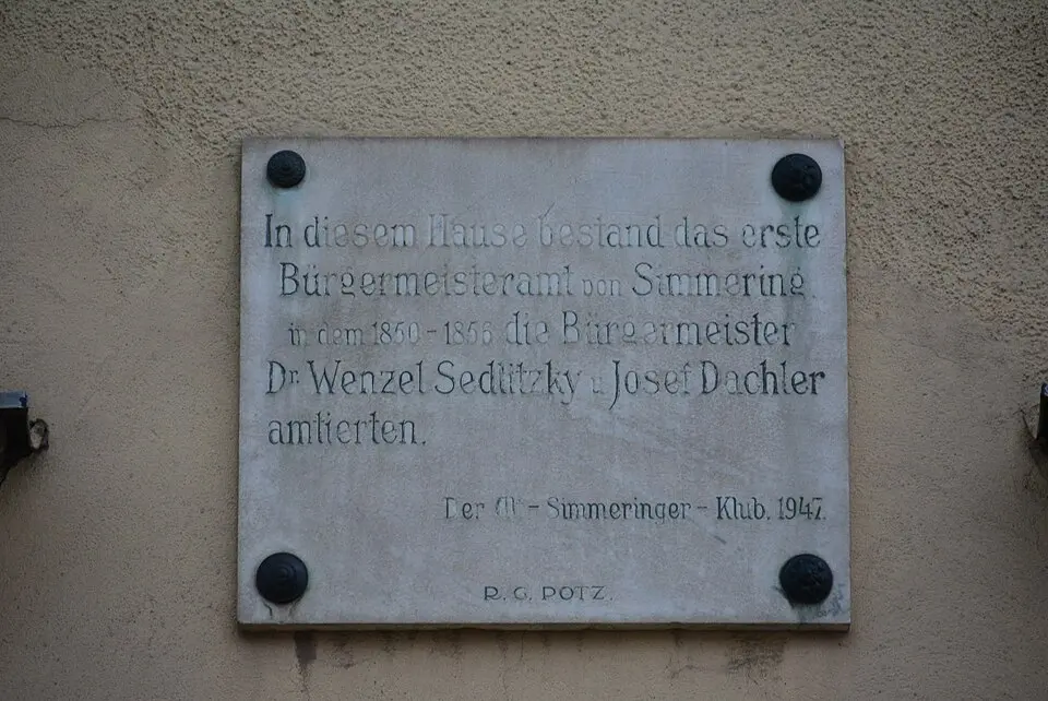 Gedenktafel für Sedlitzky und Dachler (Wien, Simmeringer Hauptstraße 42)