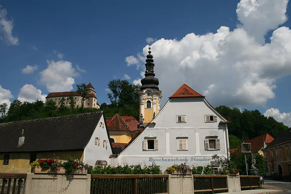 Sog. Stauderhaus und Wirtschaftsgebäude