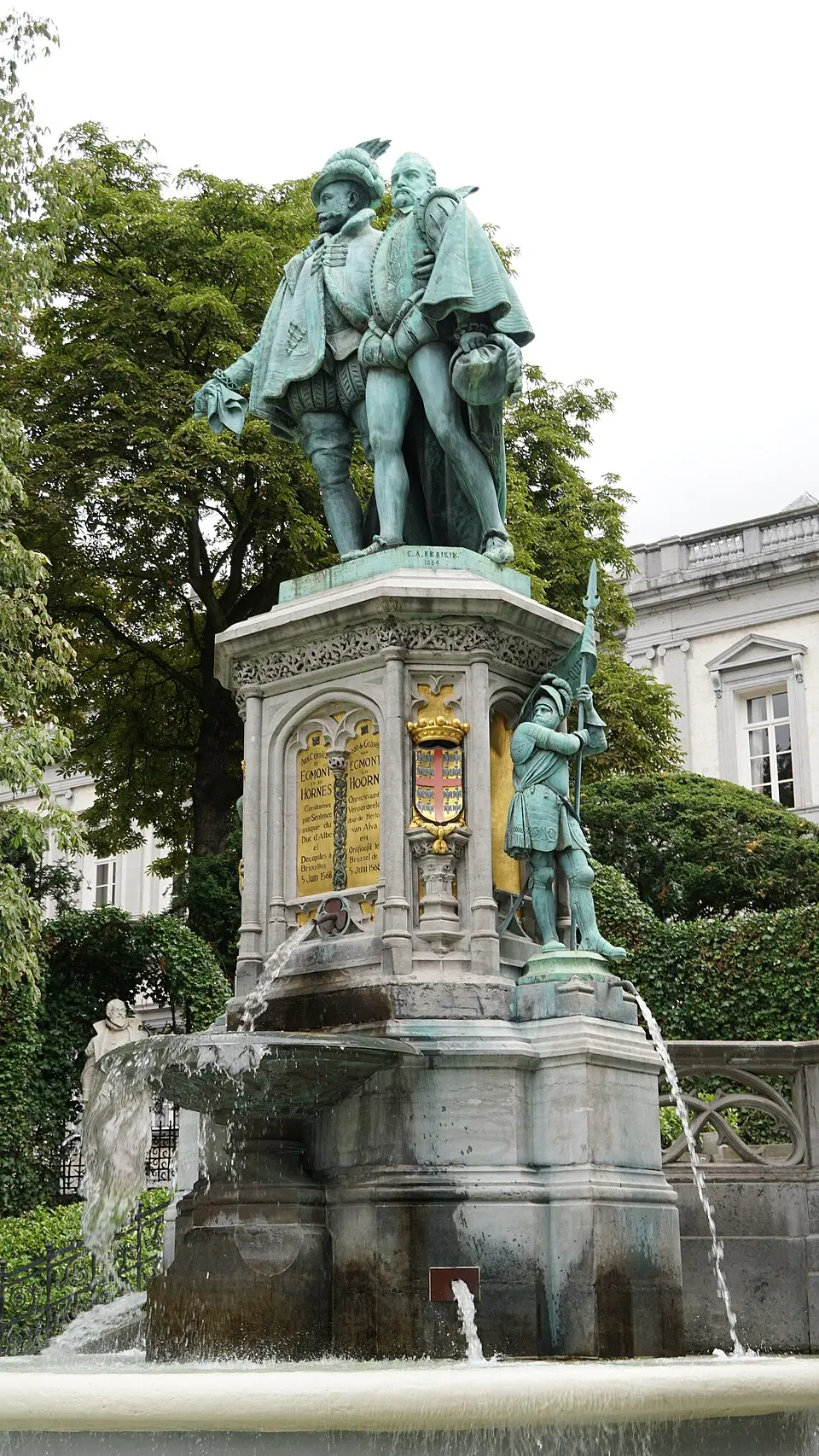 Fontein van de graven van Egmont en Hoorn