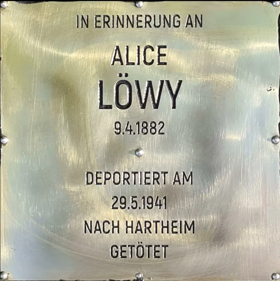 Stolperstein à la mémoire de Alice Löwy