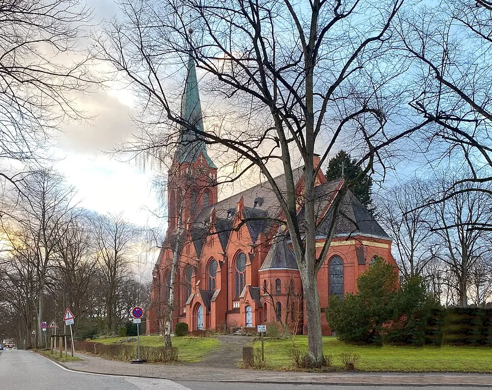 Obrázek: Minderbinder · CC BY-SA 4.0 Erlöserkirche Lohbrügge