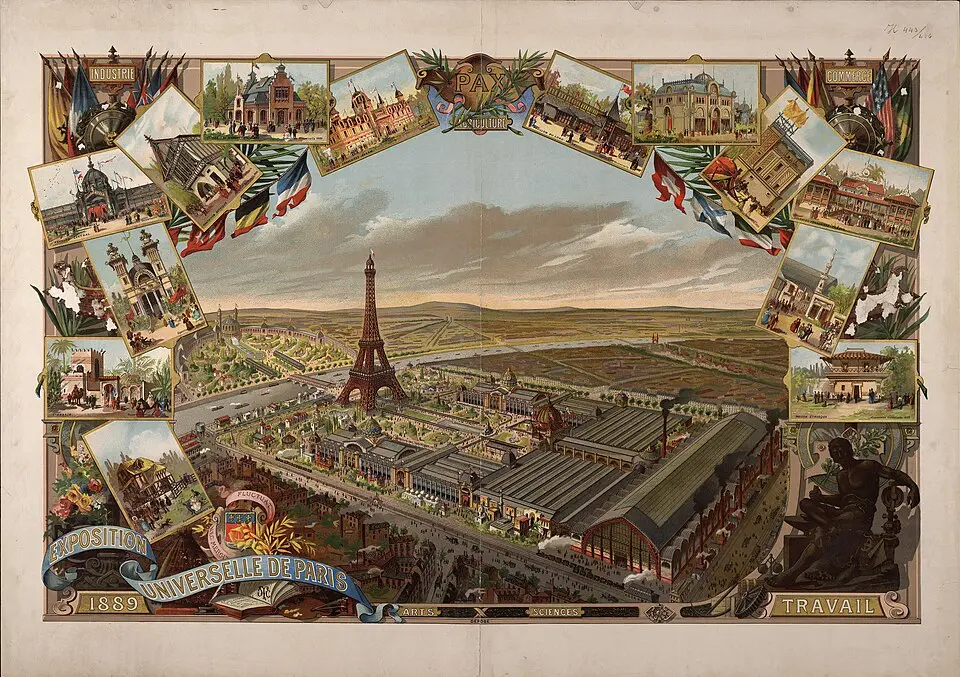 Obrázek: Universitäts- und Landesbibliothek Darmstadt · Public domain Světová výstava 1889